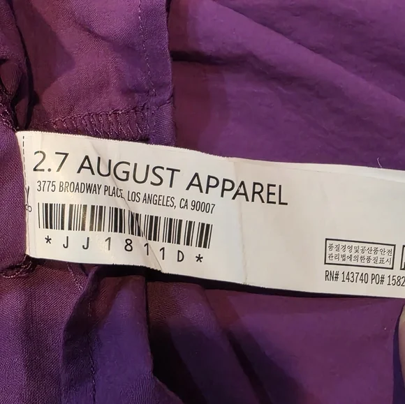 ENGLISH FACTORY TIERED‎ PUFF SLEEVE DRESS PURPLE M - Picture 9 of 15